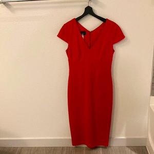 Donna Morgan red sheath dress, size 2
